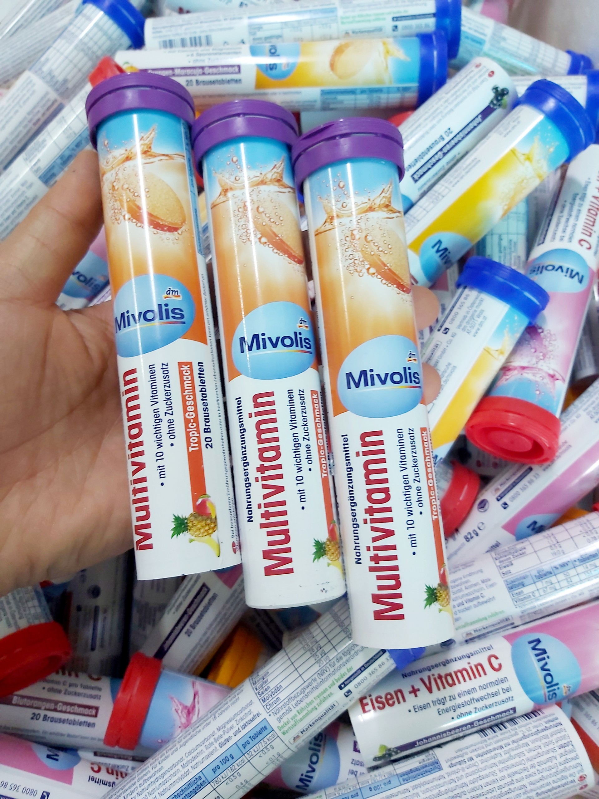 Viên sủi Mivolis Hàng Đức ống 20 viên