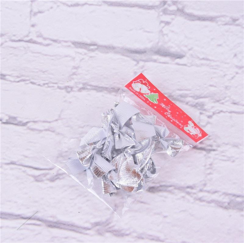 Set 12 nơ giáng sinh, nơ bướm treo cây thông, nơ noel trang trí thiệp, làm đồ trang trí giáng sinh, noel
