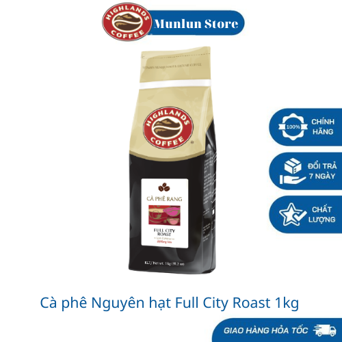 Cà phê hạt Highlands coffee Espresso Full City Roast - Hạt 1Kg - Hàng mới sản xuất