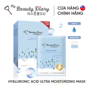 Hộp 8 miếng mặt nạ Cấp nước và dưỡng ẩm My Beauty Diary Taiwan Hyaluronic thumbnail