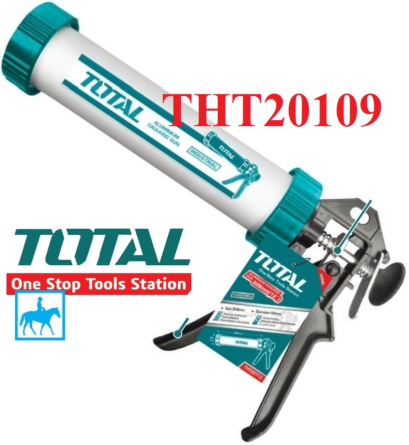 Dung cụ bơm silicol ống nhôm Total THT20109