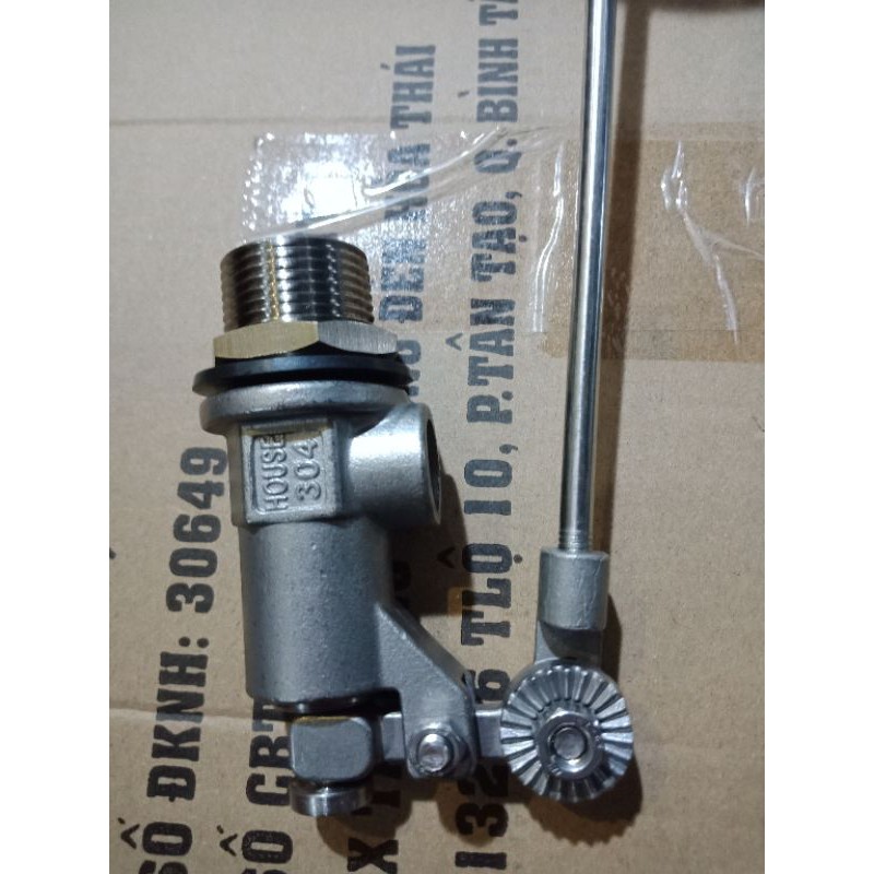 Phao cơ Inox bồn nước gia đình phi 27mm