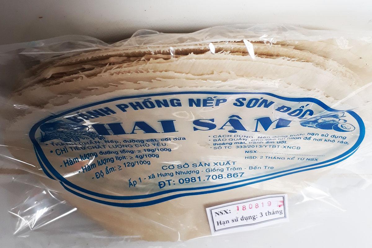 bánh phồng sơn đốc nếp lớn 23 cm đặc biệc 20 cái