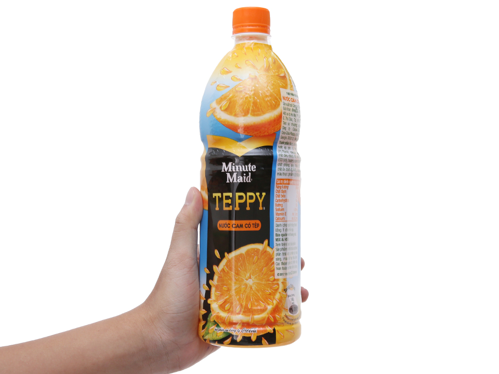 [Siêu thị WinMart] - Nước cam có tép Teppy chai 1 lít