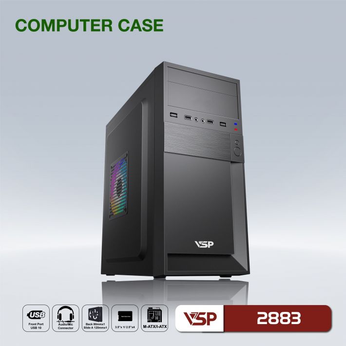 VỎ CASE MÁY TÍNH VĂN PHÒNG VSP 2883-2884-2885-2886 (Ngẫu nhiên)
