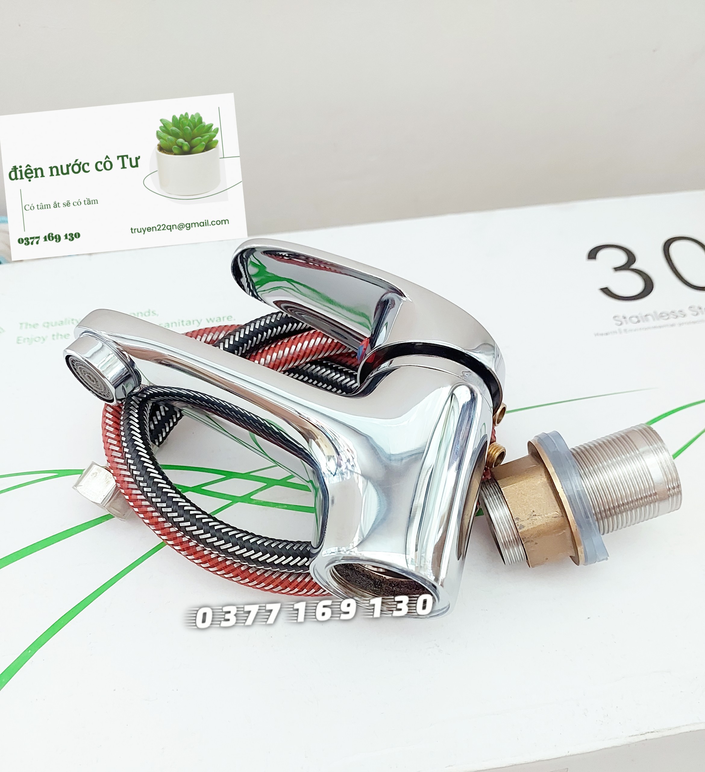 Vòi LAVABO nóng lạnh đồng thau LINAX