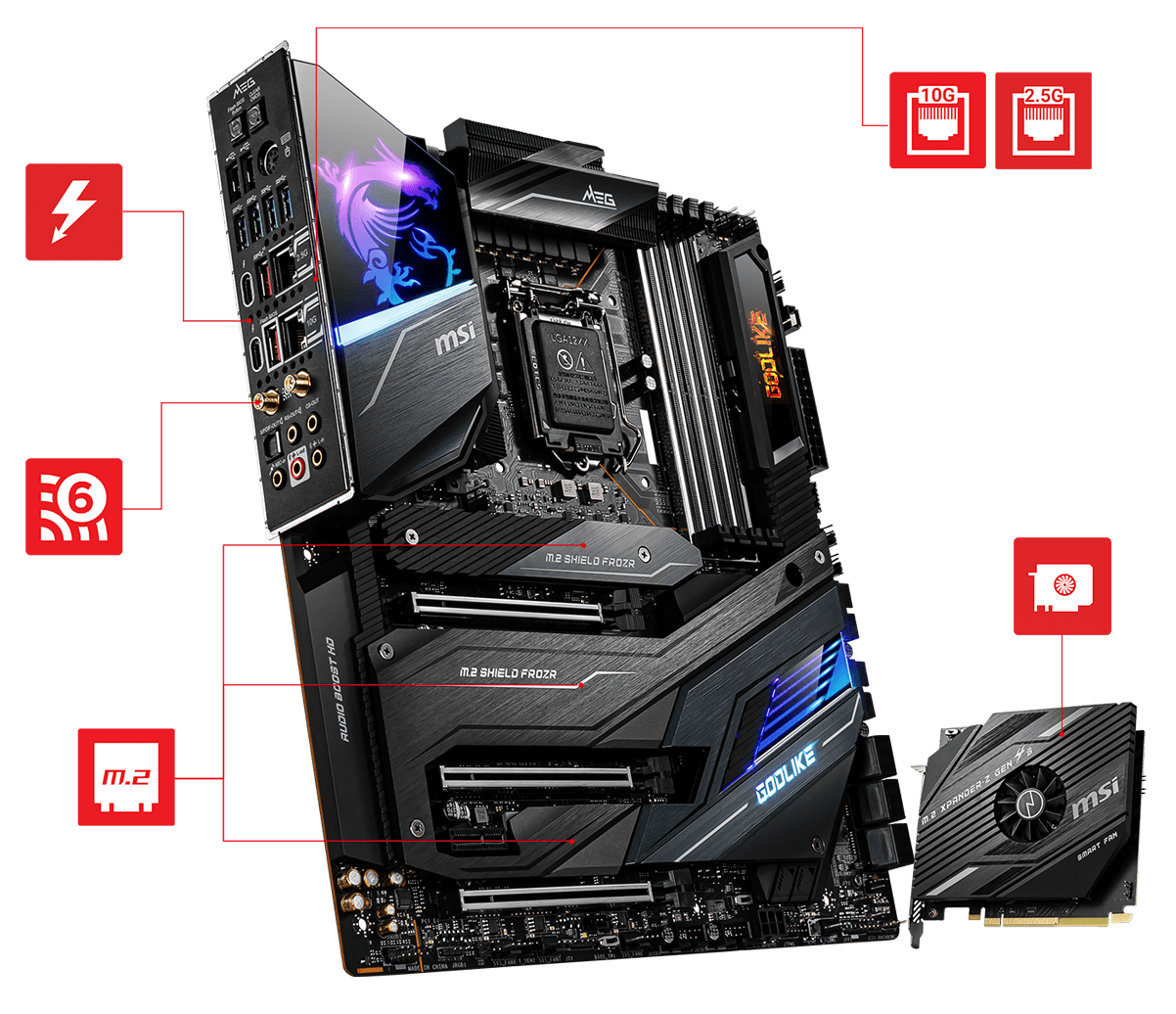 bo mạch chủ MSI MEG Z490 GODLIKE