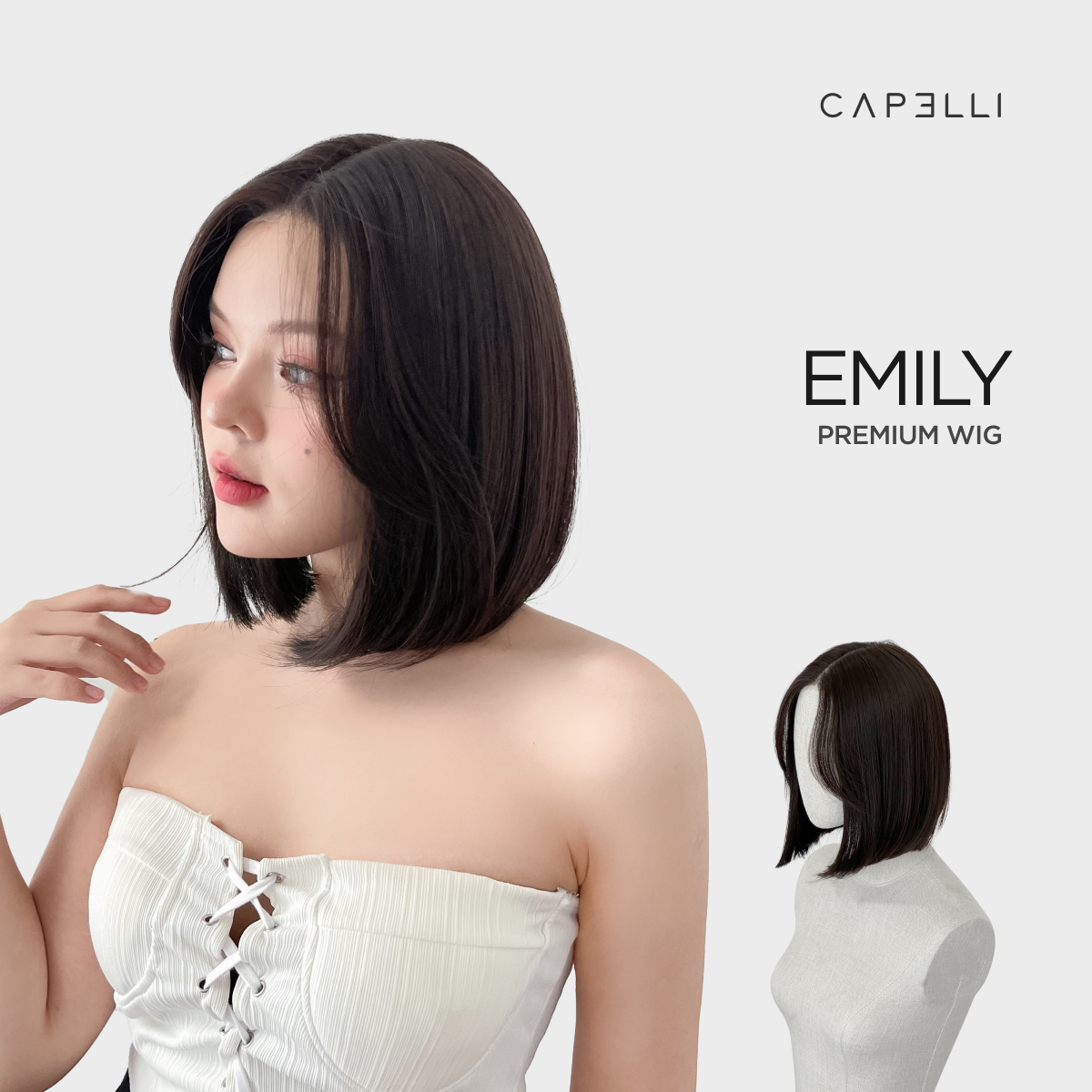 Tóc Siêu Da Đầu CAPELLI Emily Premium Wig
