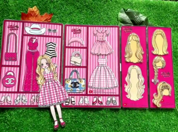 【LinhLinh Store】 Ngôi nhà búp bê giấy  - Chủ Đề Barbie