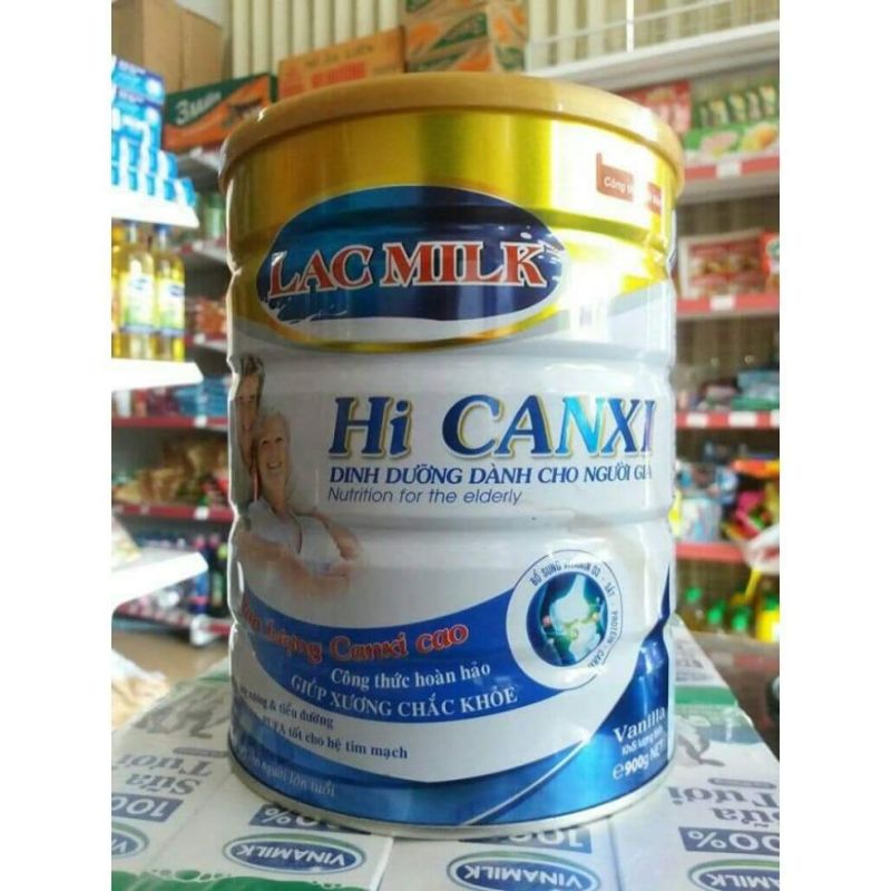 SỮA LACMILK HI CANXI-DINH DƯỠNG CHO NGƯỜI GIÀ GIÚP XƯƠNG CHẮC KHỎE LON 900G cao cấp