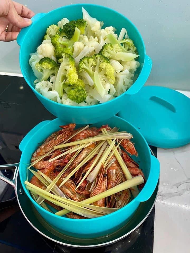 Tuperware - Xửng hấp STEAM IT 2 tầng/ 3 tầng Tupperware