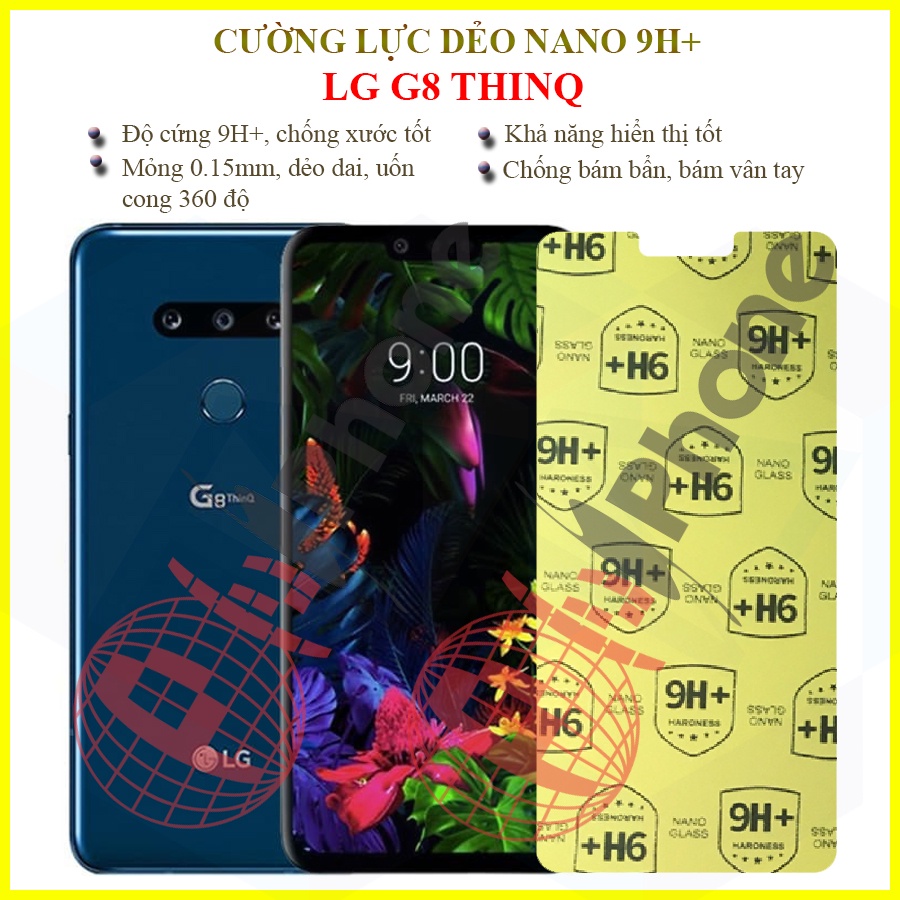 Dán cường lực dẻo nano mặt trước LG G8 ThinQ