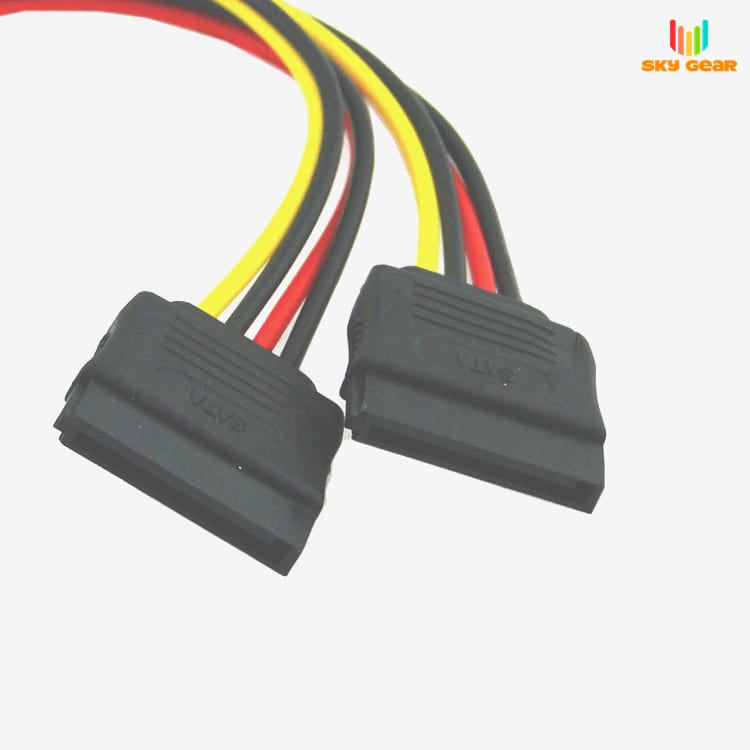 Cáp chia dây nguồn Sata 1 ra 2 cổng sata