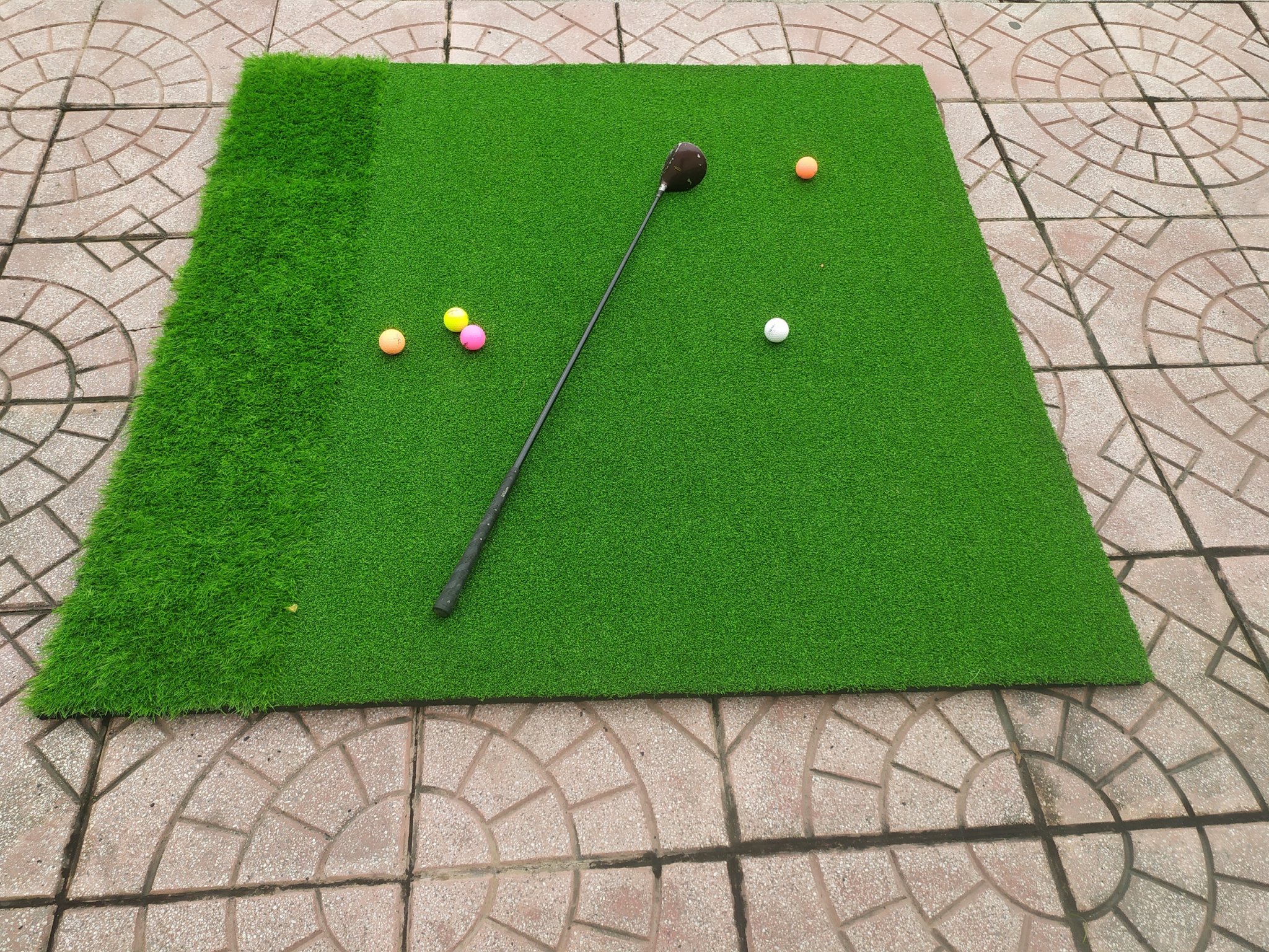 Thảm Tập Swing 2D, Thảm Tập Golf Có Thêm Phần cỏ chip