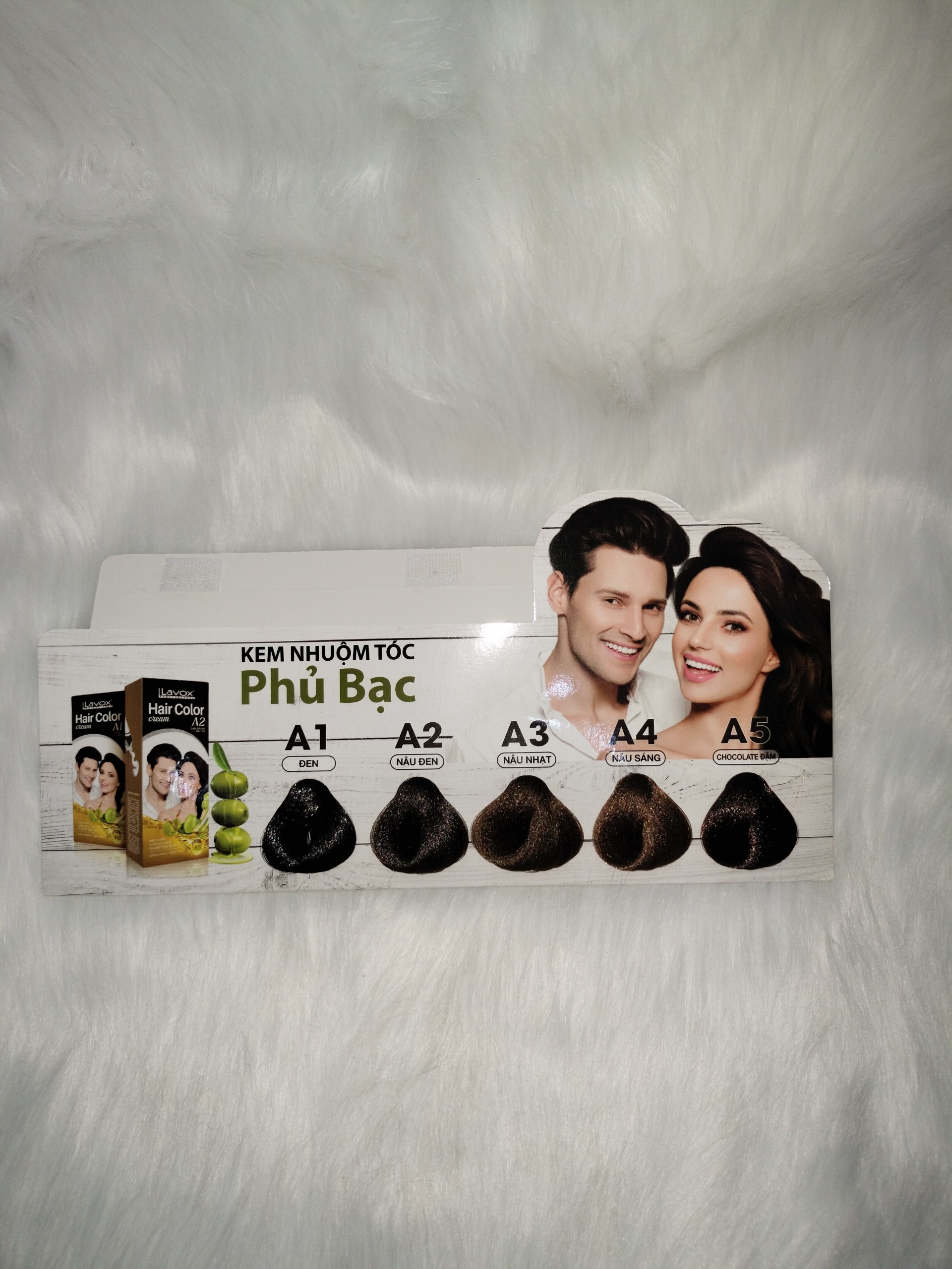 Nhuộm phủ bạc tinh dầu dưỡng tóc olive B5