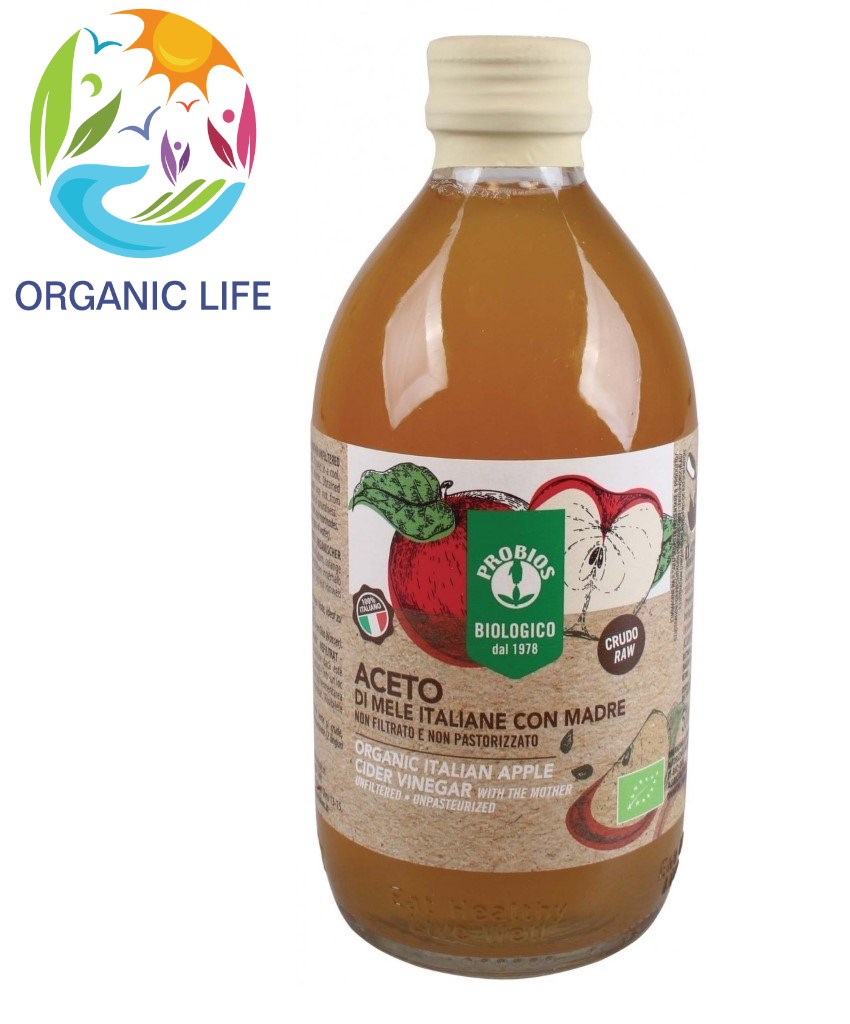 Giấm Táo / Giấm Lựu / Giấm Dừa hữu cơ (Có giấm cái) ProBios 500ml