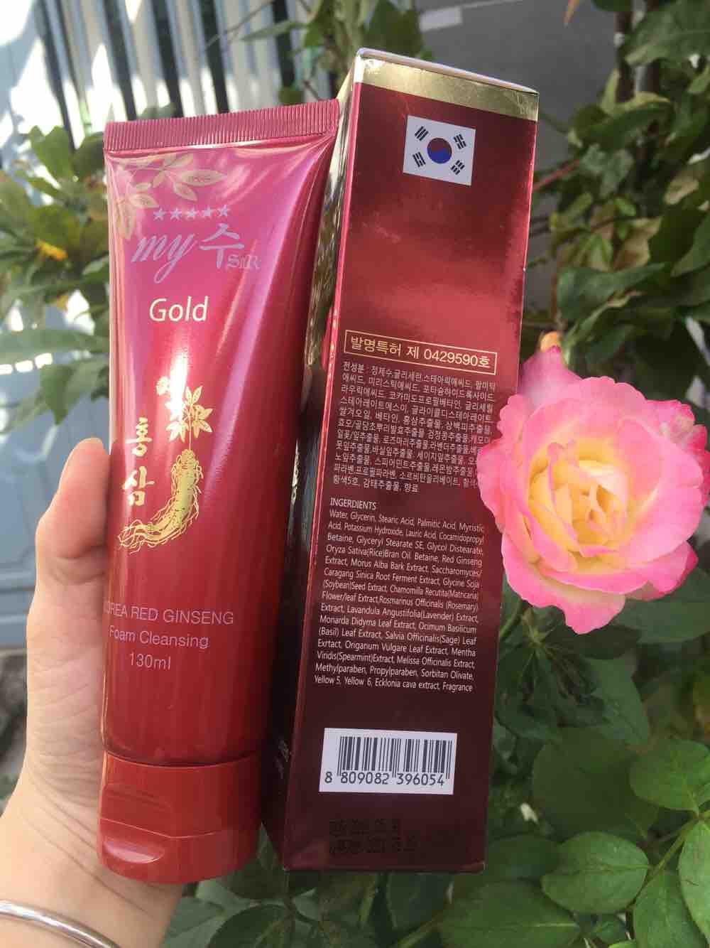 Sữa rửa mặt My Gold Hồng Sâm nắp đỏ