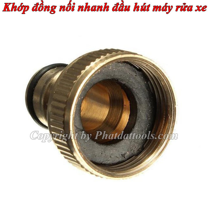 Cút đồng nối nhanh có lọc cho máy xịt rửa xe cao áp