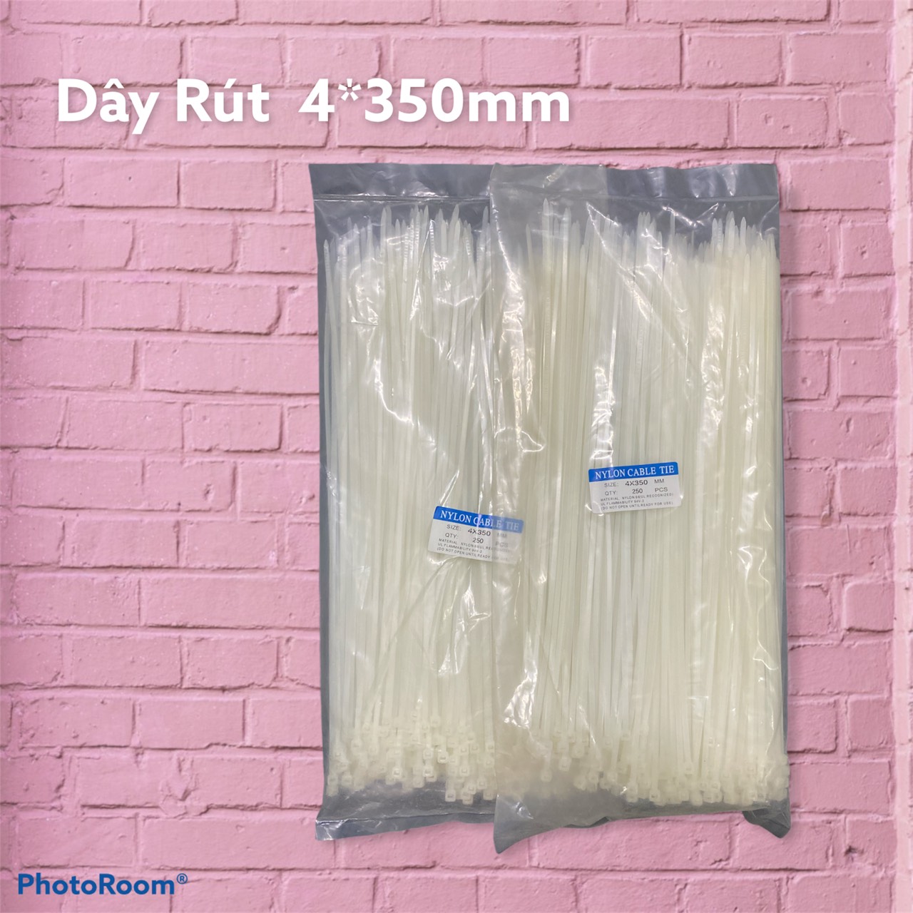 Dây rút nhựa 4*350mm ( ĐÓNG GÓI 1 BỊCH GỒM 250 SỢI DÂY RÚT )