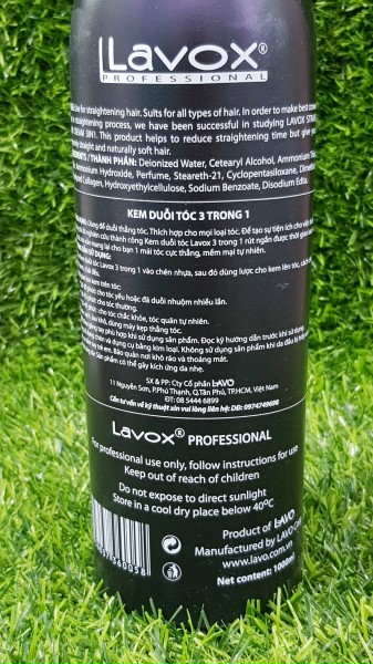 [HCM]Kem duỗi tóc 3in1 Lavox 1000ml