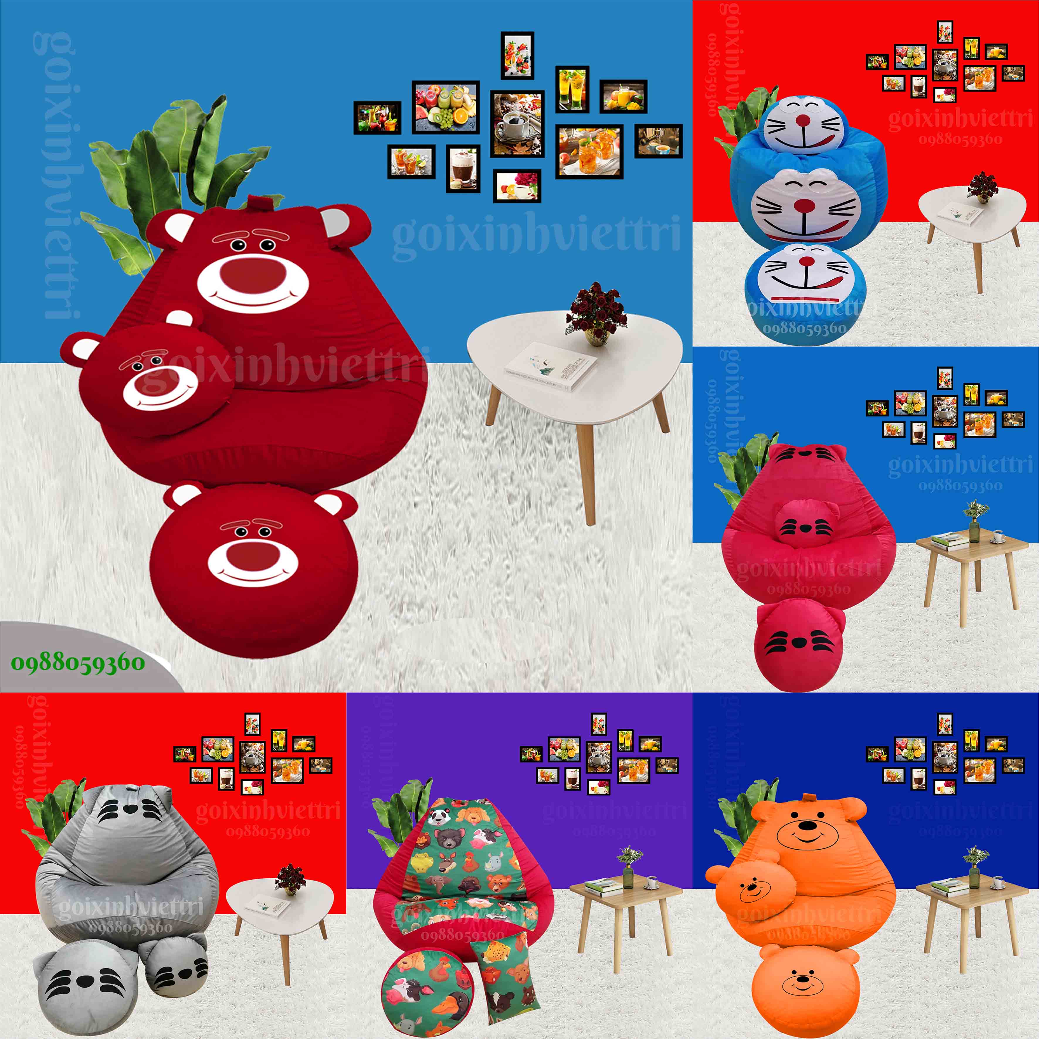 Ghế lười hạt xốp SIZE TO 120cmx120cm