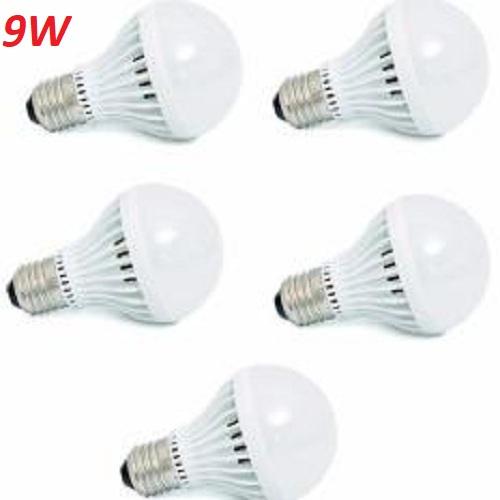 Bộ 5 bóng đèn LED tròn siêu tiết kiệm điện 9W