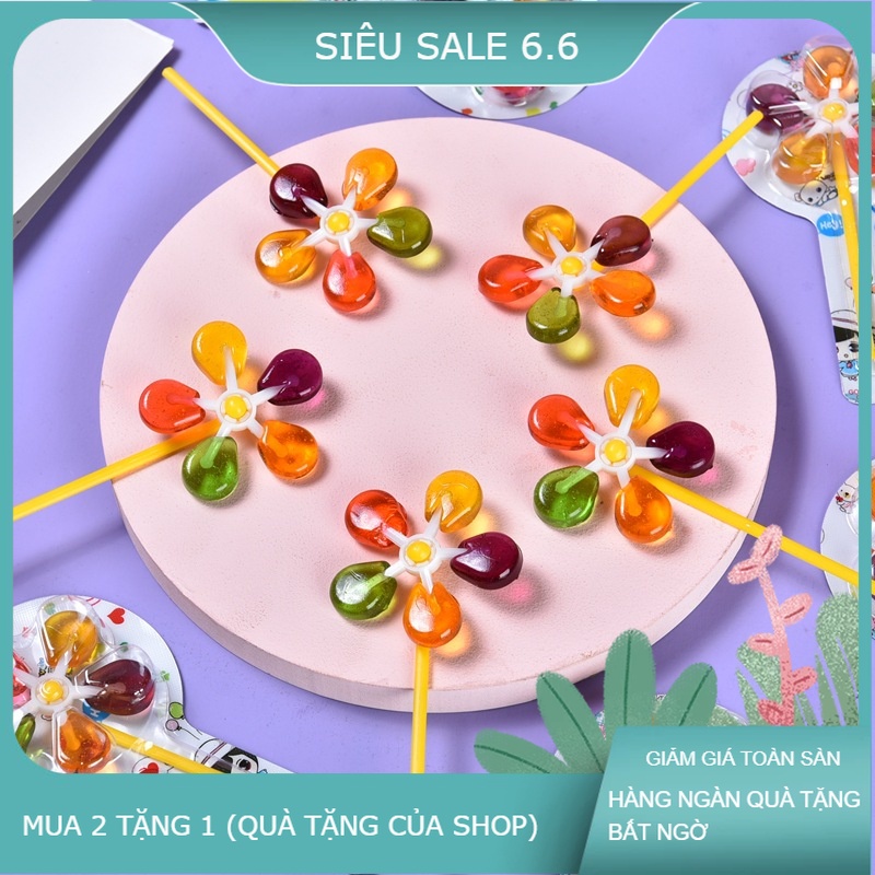 10 cây Kẹo mút chong chóng,kẹo mút cối xay gió