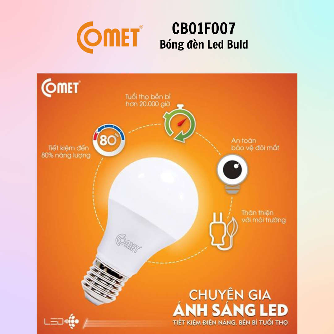 Bóng Đèn LED Bulb COMET CB01F003/CB01F005/CB01F007 [3W/5W/7W] - Hàng Chính Hãng