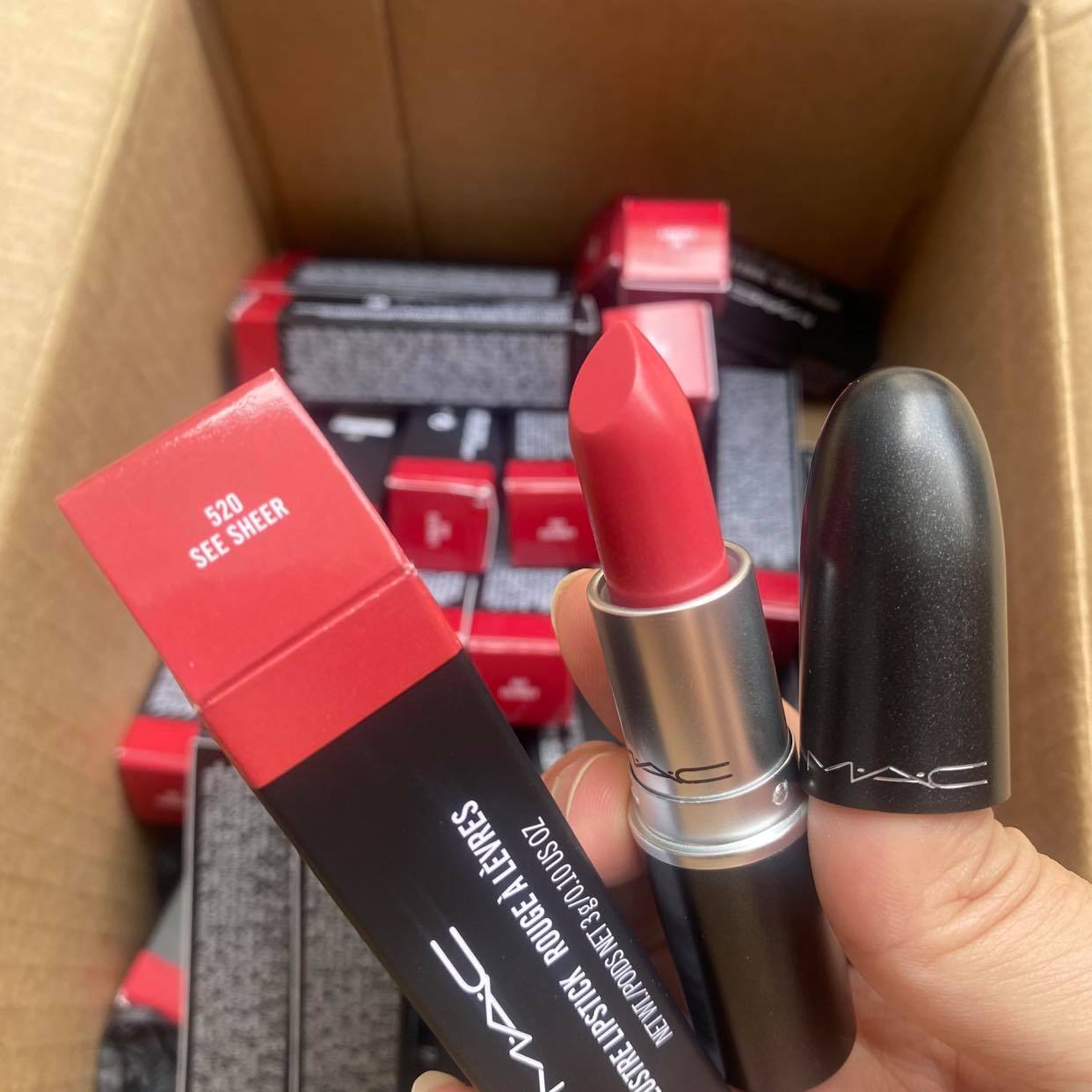 [HCM]Son Mac SEE SHEER 520 màu hồng đào