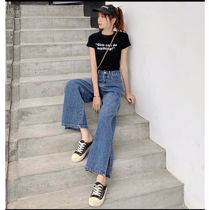 ⚡️bán sỉ⚡️quần jeans suông 2 màu đậm nhạt