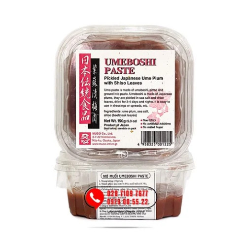 Mơ Muối Nhật Bản - Umeboshi Paste - Hộp (150gram)