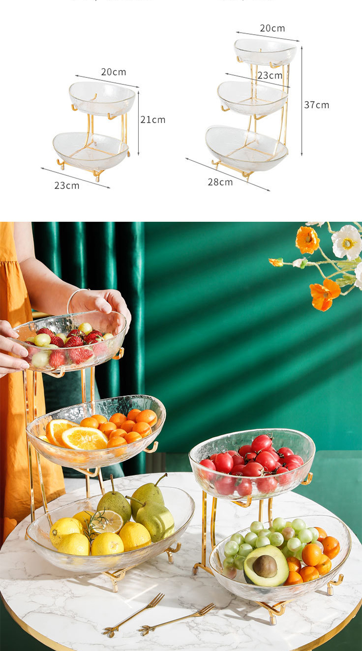 Khay Thủy Tinh Đựng Trái Cây Cao Cấp KT11