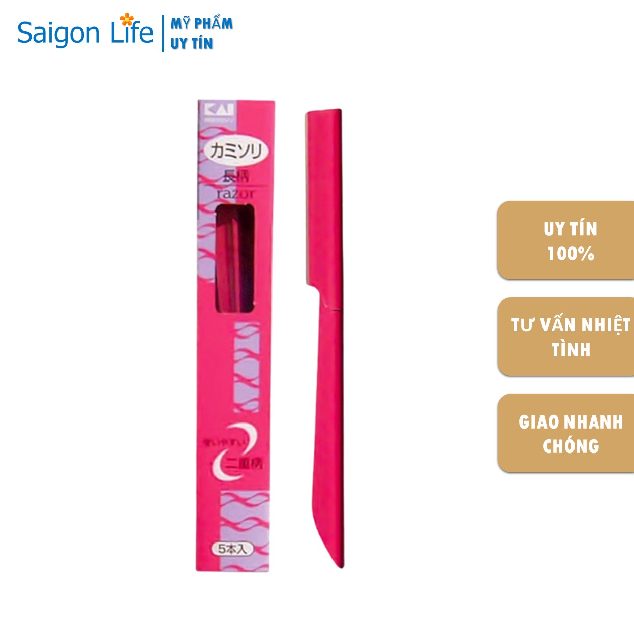 Dao cạo lông mặt, chân mày kai btm - 10h1 razor beauty-m - lẻ 1 cây -7g