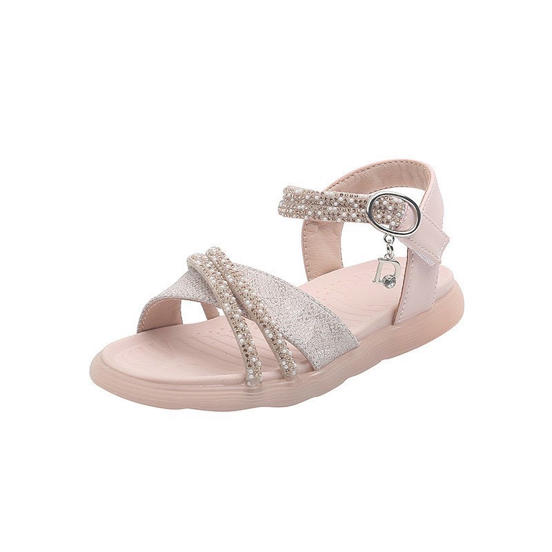 Giày Sandal quai chéo lấp lánh cho bé gái