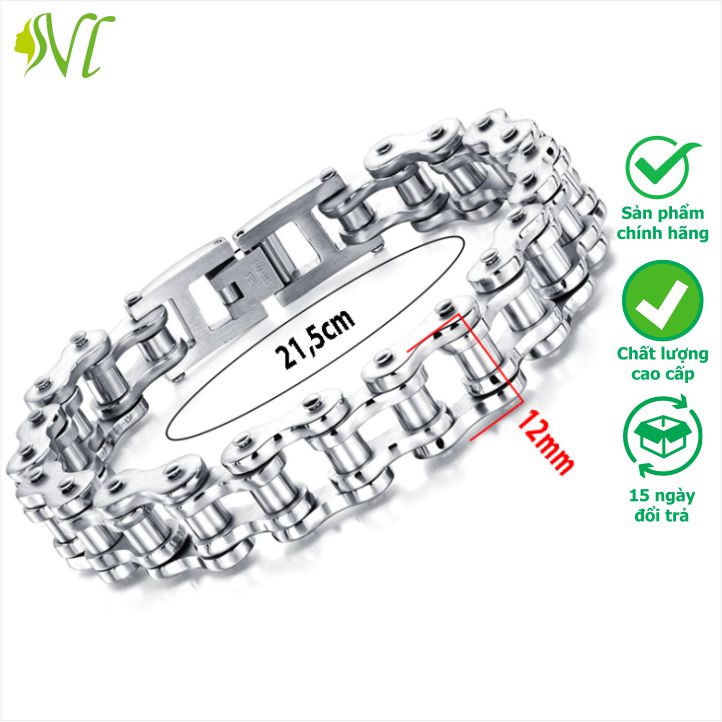 Vòng tay nam cá tính ngầu dây sên không đen không gỉ  lắc tay nam mạ vàng nam 24k vòng tay mạ vàng nam 24k xài nước tốt Người Đẹp Vì Lụa