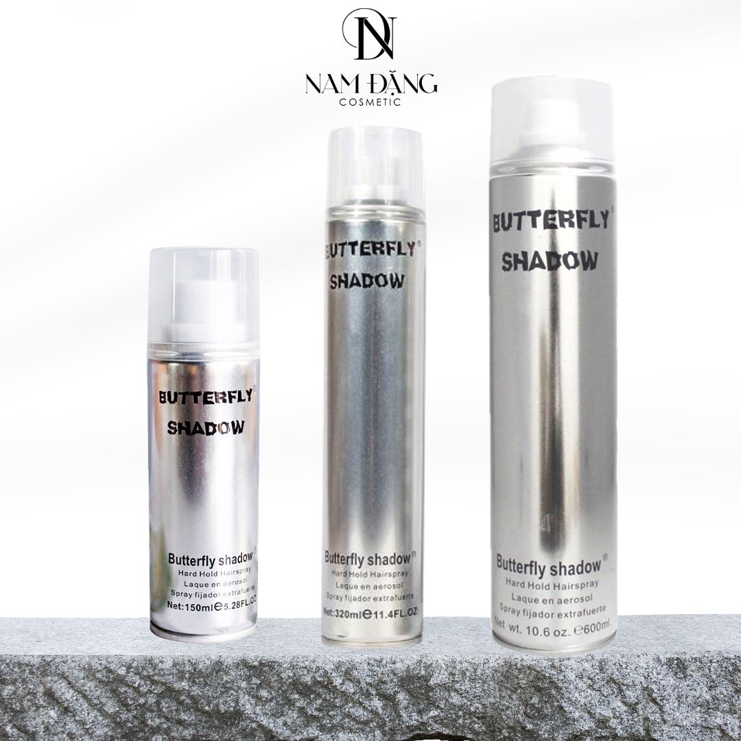 Gôm Xịt Tóc nam-nữ Butterfly Shadow 150ml-320ml-600ml