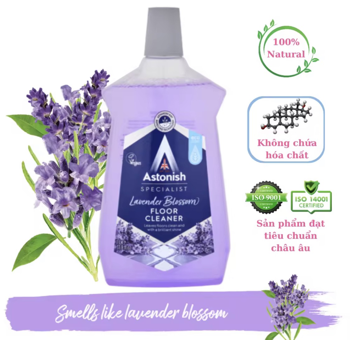 Nước lau sàn hoa oải hương astonish c6110_1lít_hàng nhập khẩu châu âu