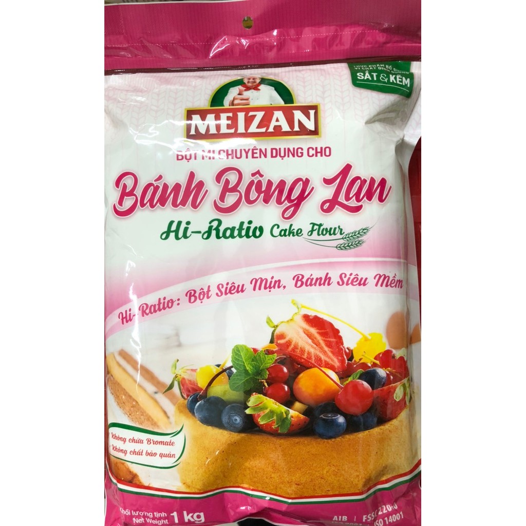 Bột Mì Chuyên Dụng Bánh Bông Lan Meizan (bột số 8)