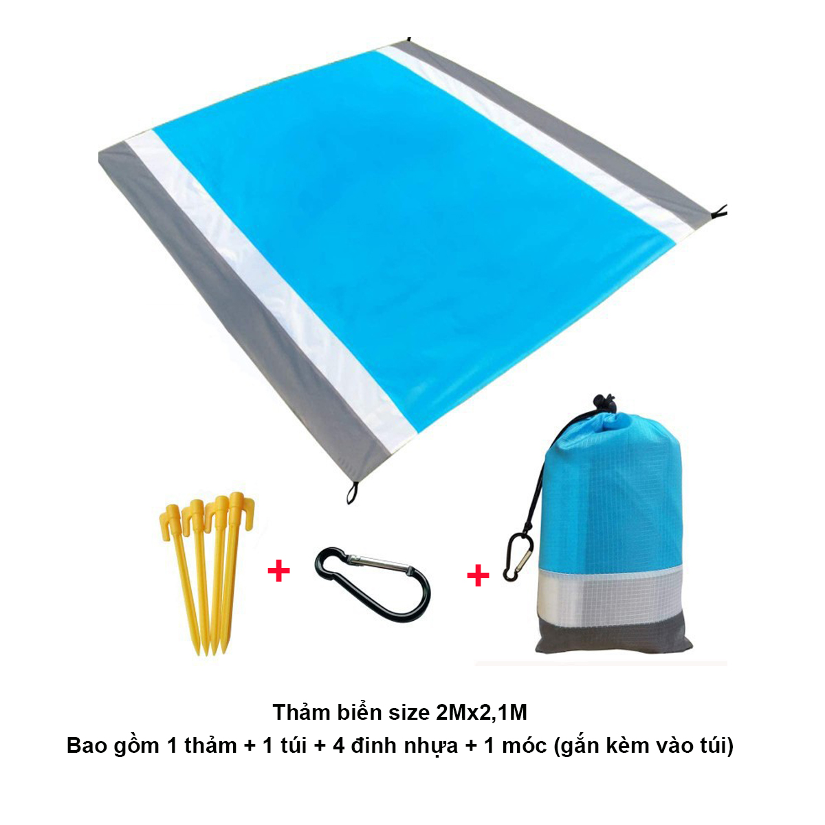 Thảm du lịch dã ngoại picnic chống nước gấp gọn