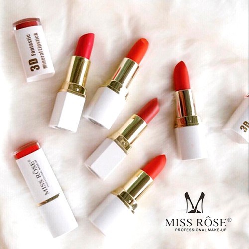 Son Thỏi Miss Rose 3D siêu lì và mềm môi