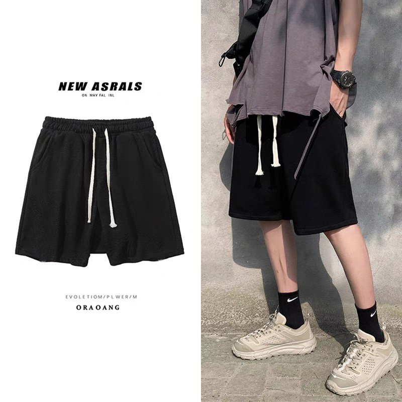 Quần short đùi trơn nam nữ basic chất Cotton thấm hút form Unisex
