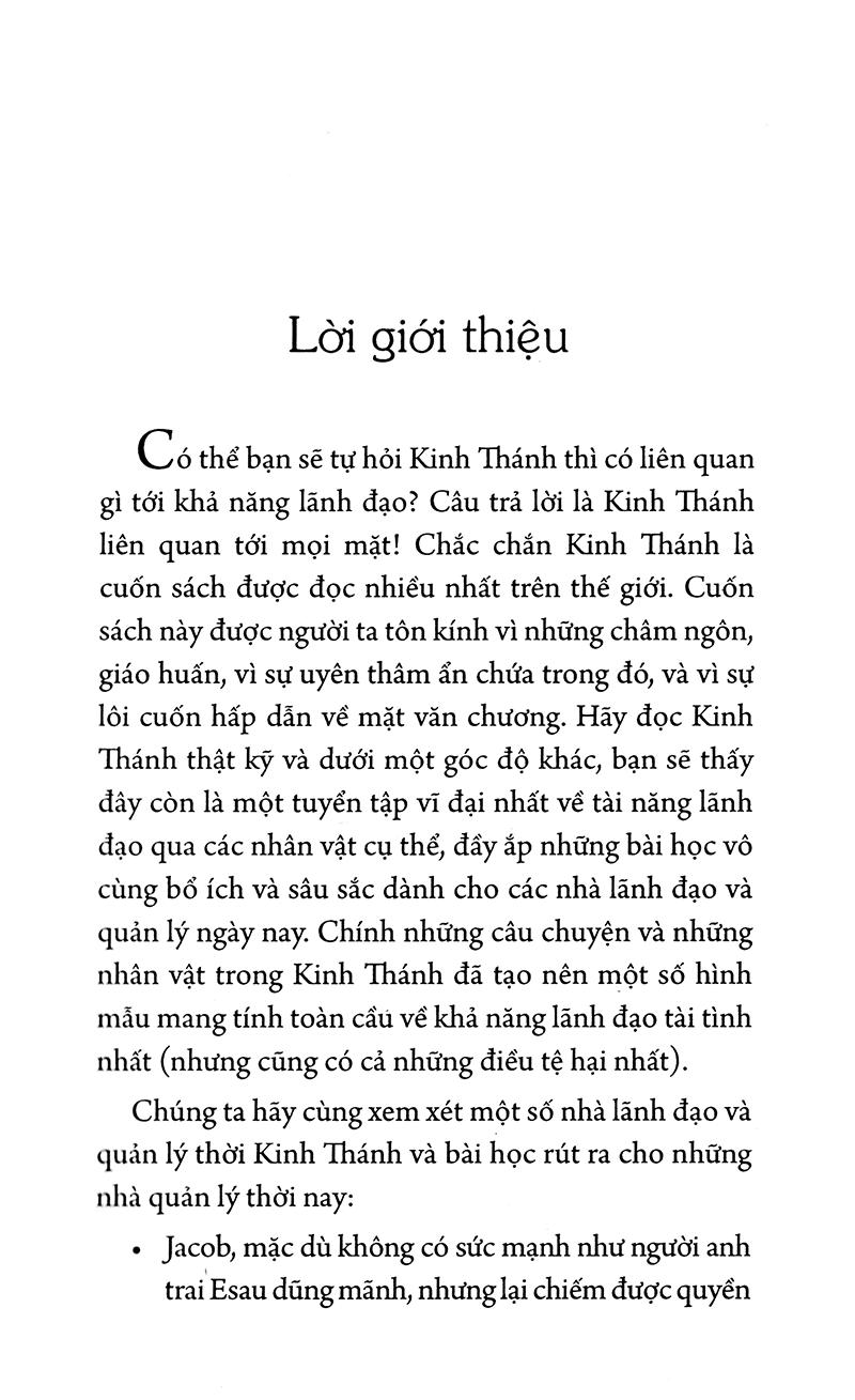 Sách - Kinh thánh về nghệ thuật lãnh đạo
