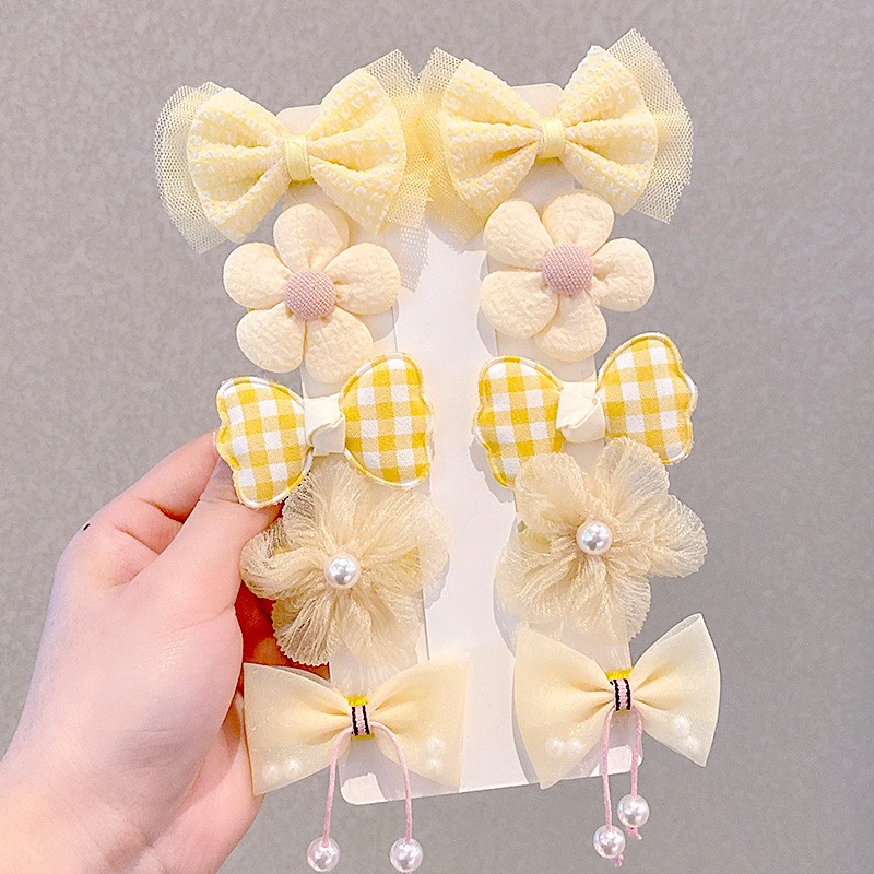 Set 10 kẹp nơ công chúa cho bé