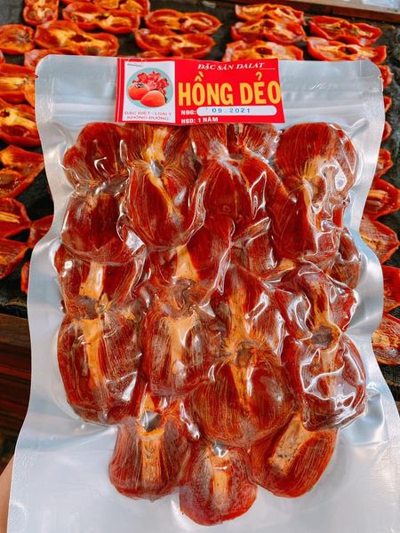 500g Hồng chẻ sấy dẻo - Đặc sản Đà Lạt