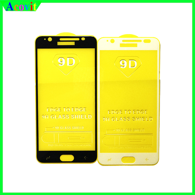 " Kính cường lực 9D Samsung J7 Prime " _ FULL Màn Hình _ Độ Cứng 9H _ Anh thật Sản Phẩm _ Acovit"