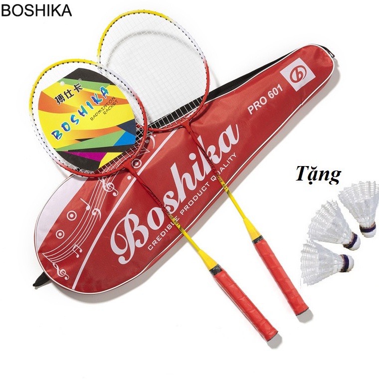 Vợt, vợt cầu lông cho người tập đánh (sét vợt 2 chiếc)( tặng kèm 2 quả cầu và 1 khăn mặt siêu thấm hút)