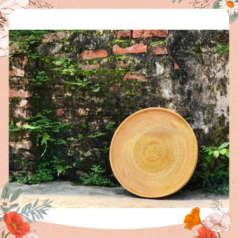 [Rẻ vô địch] [Có sẵn] [Ảnh thật] Mâm mây ăn cơm, lồng bàn che bụi, bê đồ ăn, trà, decor chụp ảnh