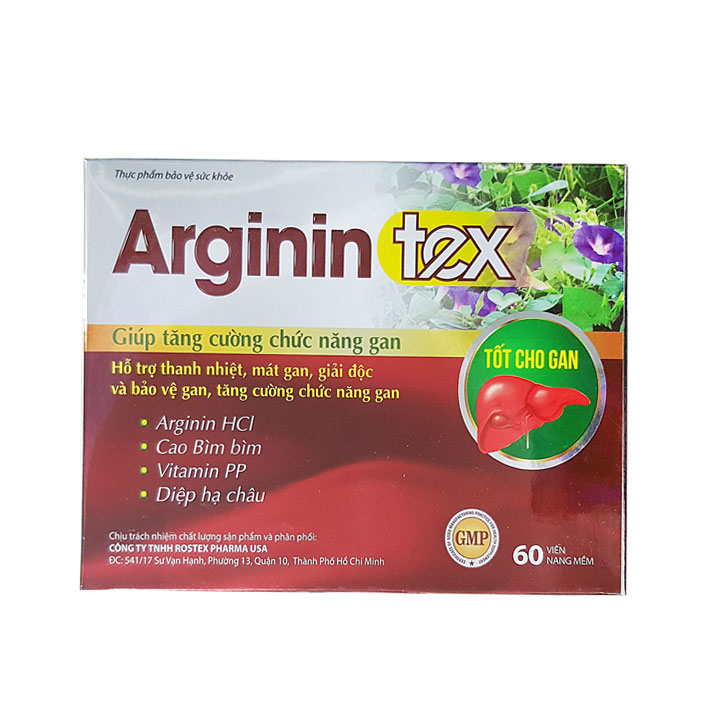 [HCM]Arginin Tex thanh nhiệt mát gan giải độc và bảo vệ gan tăng cường chức năng gan