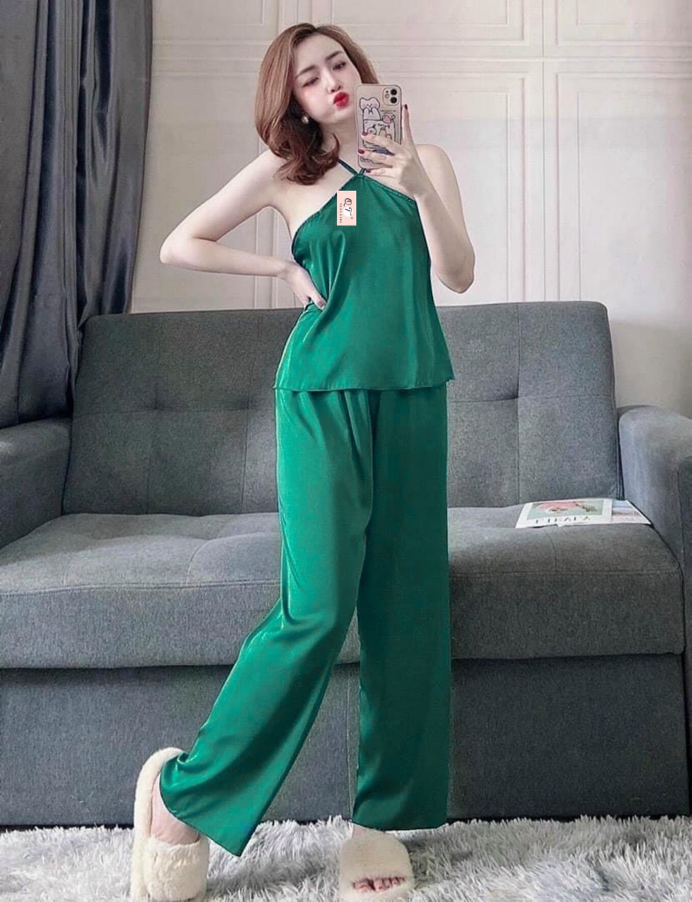 Sét yếm quần dài chất lụa siêu xinh nhà Miki store