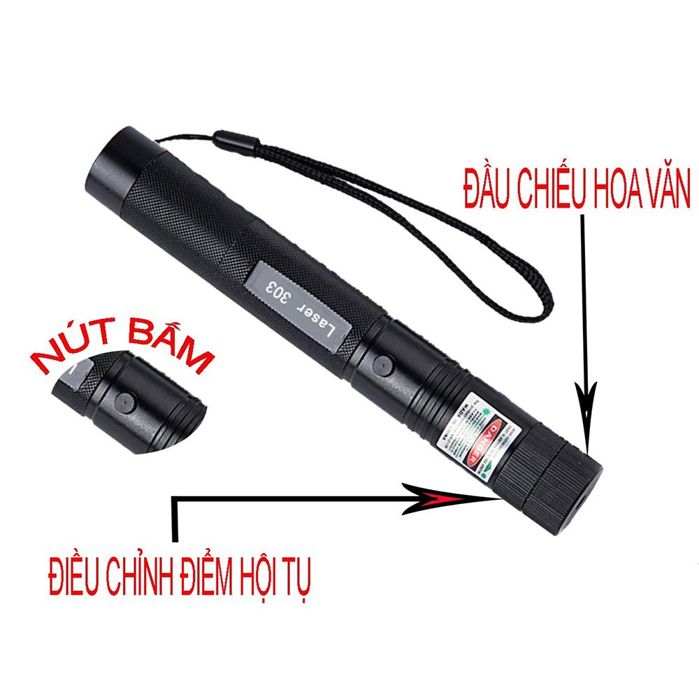 Đèn Pin Chiếu Tia Laser 303 Cao Cấp